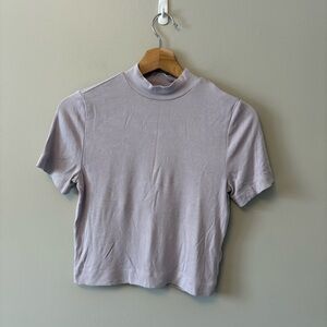 Aritzia Babaton mock neck T-shirt